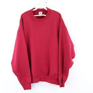 90s Mens XL Streetwear Blank Mock Neck Sweatshirt